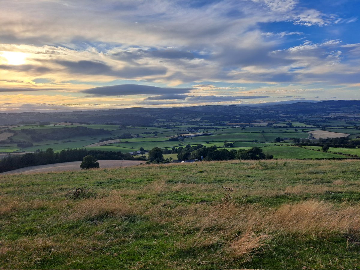 Had my last walk up Town Hill in Montgomery last night with an ex colleague. Very much needed amongst the craziness of packing and sorting. Absolutely love the views from up here, right across North and Mid Wales and Shropshire!