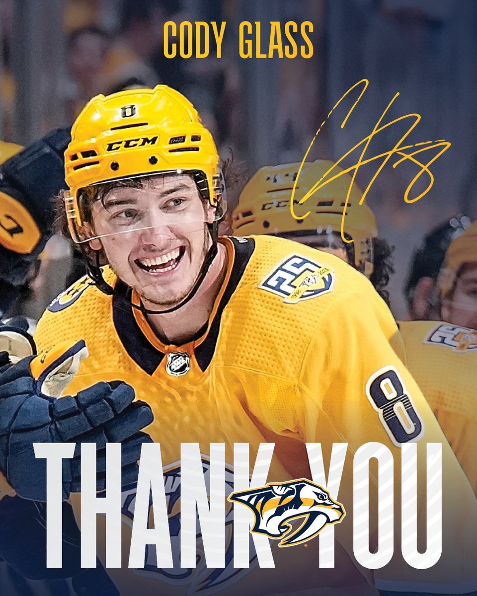 PredsNHL's tweet photo. Thank you, Glasser! 💛 https://t.co/kSZ4yPojQn