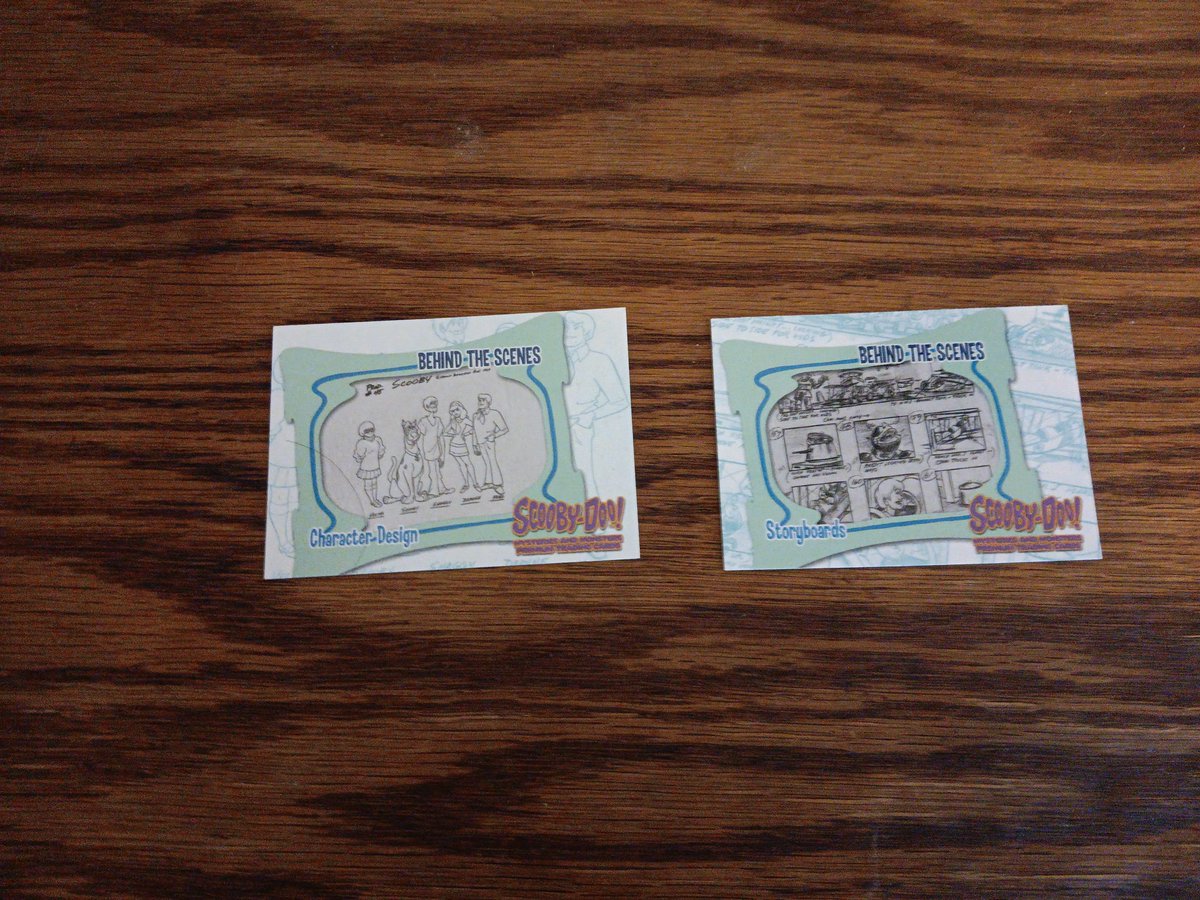 kidwell_sean2's tweet image. Scooby-Doo Behind The Scenes 55: Character Design &amp;amp; Scenes Behind The Scenes 61: Storyboards from Inkworks Scooby-Doo! Mysteries And Monsters Premium Trading Cards #tradingcardtuesday