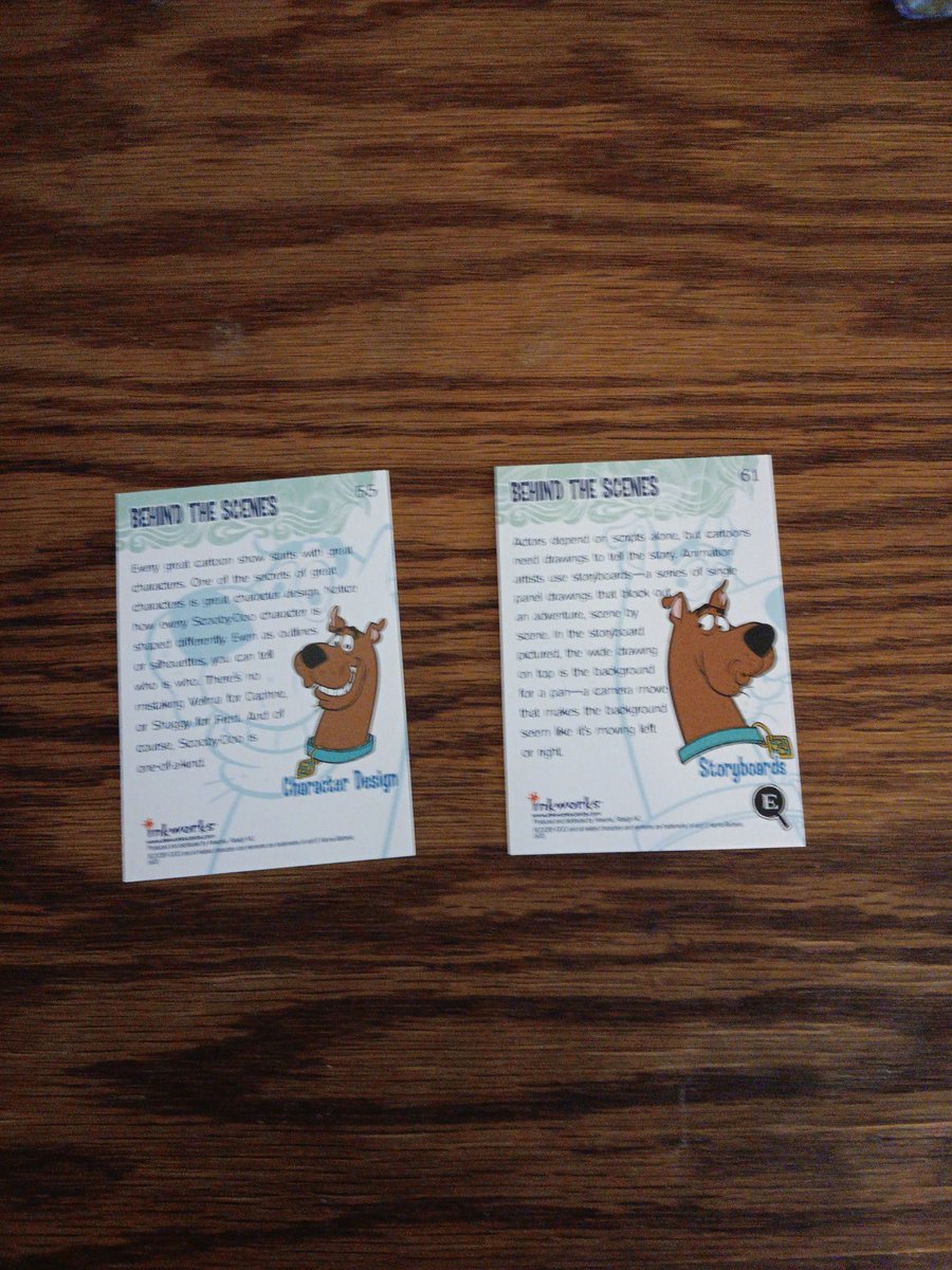 kidwell_sean2's tweet image. Scooby-Doo Behind The Scenes 55: Character Design &amp;amp; Scenes Behind The Scenes 61: Storyboards from Inkworks Scooby-Doo! Mysteries And Monsters Premium Trading Cards #tradingcardtuesday