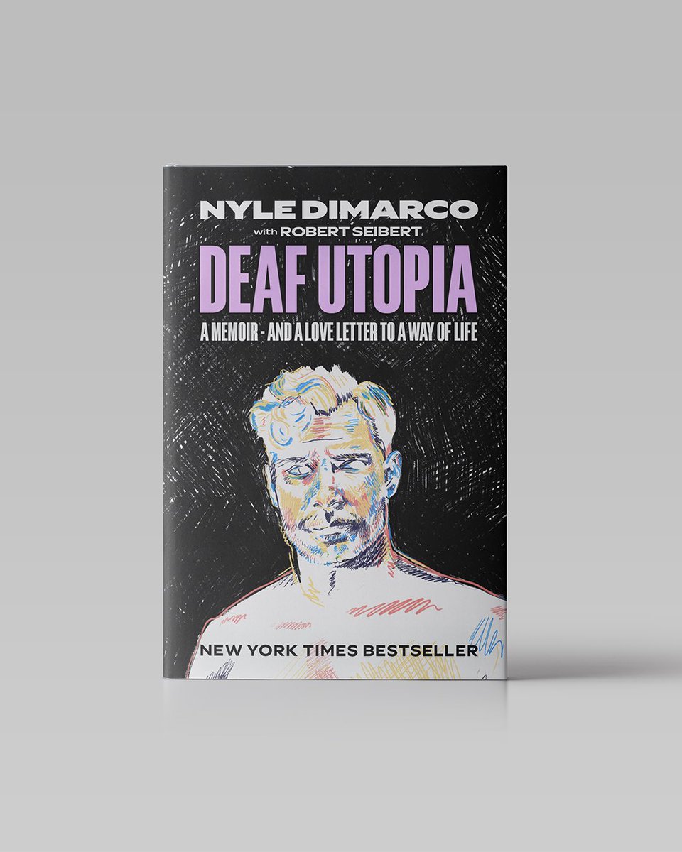 viettriet's tweet photo. If @NyleDiMarco had let me design the book cover for his 2023 memoir, #DeafUtopia. See all the design options: https://t.co/yx81AjZb5P https://t.co/7zIAq5RkkI