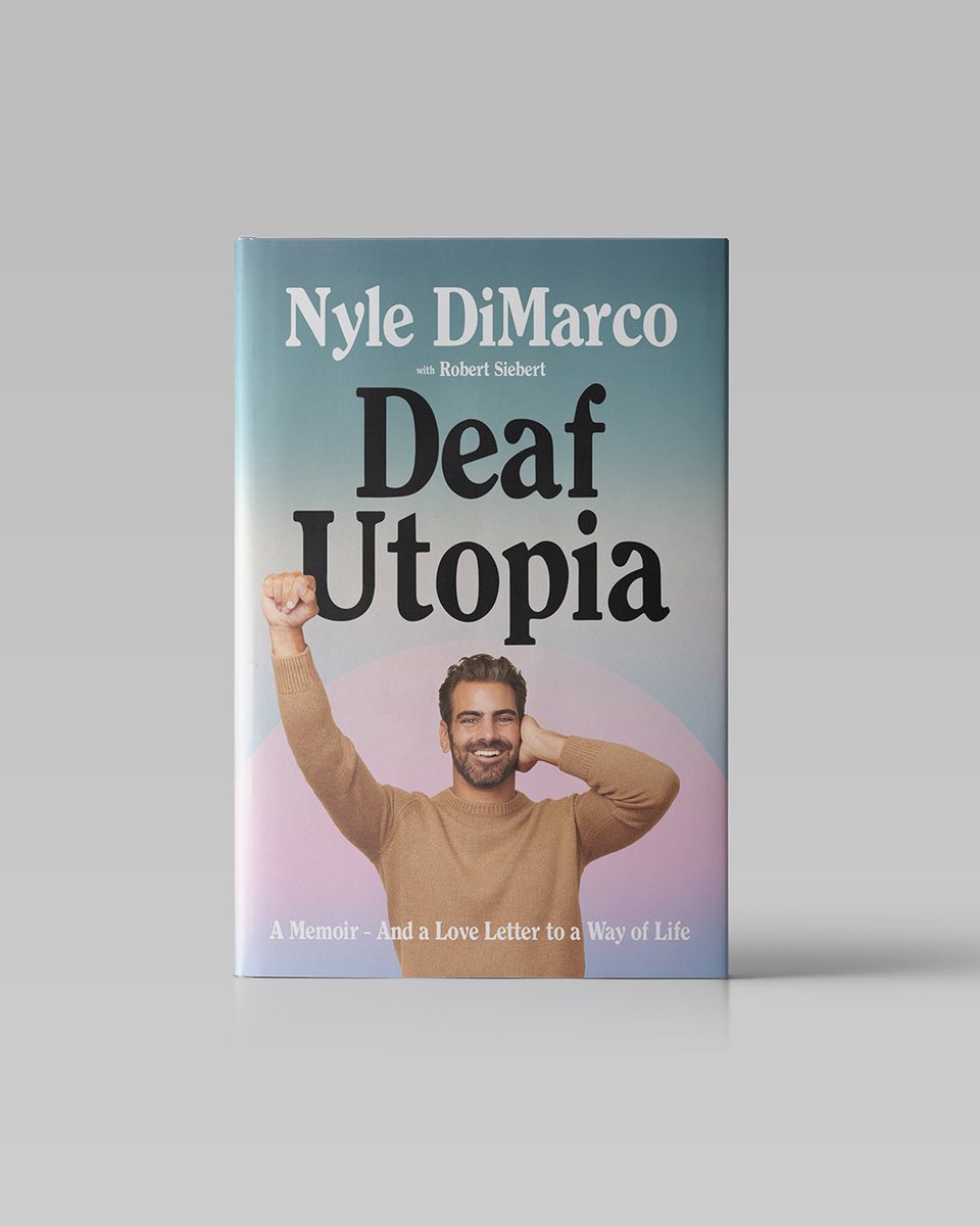 viettriet's tweet photo. If @NyleDiMarco had let me design the book cover for his 2023 memoir, #DeafUtopia. See all the design options: https://t.co/yx81AjZb5P https://t.co/7zIAq5RkkI