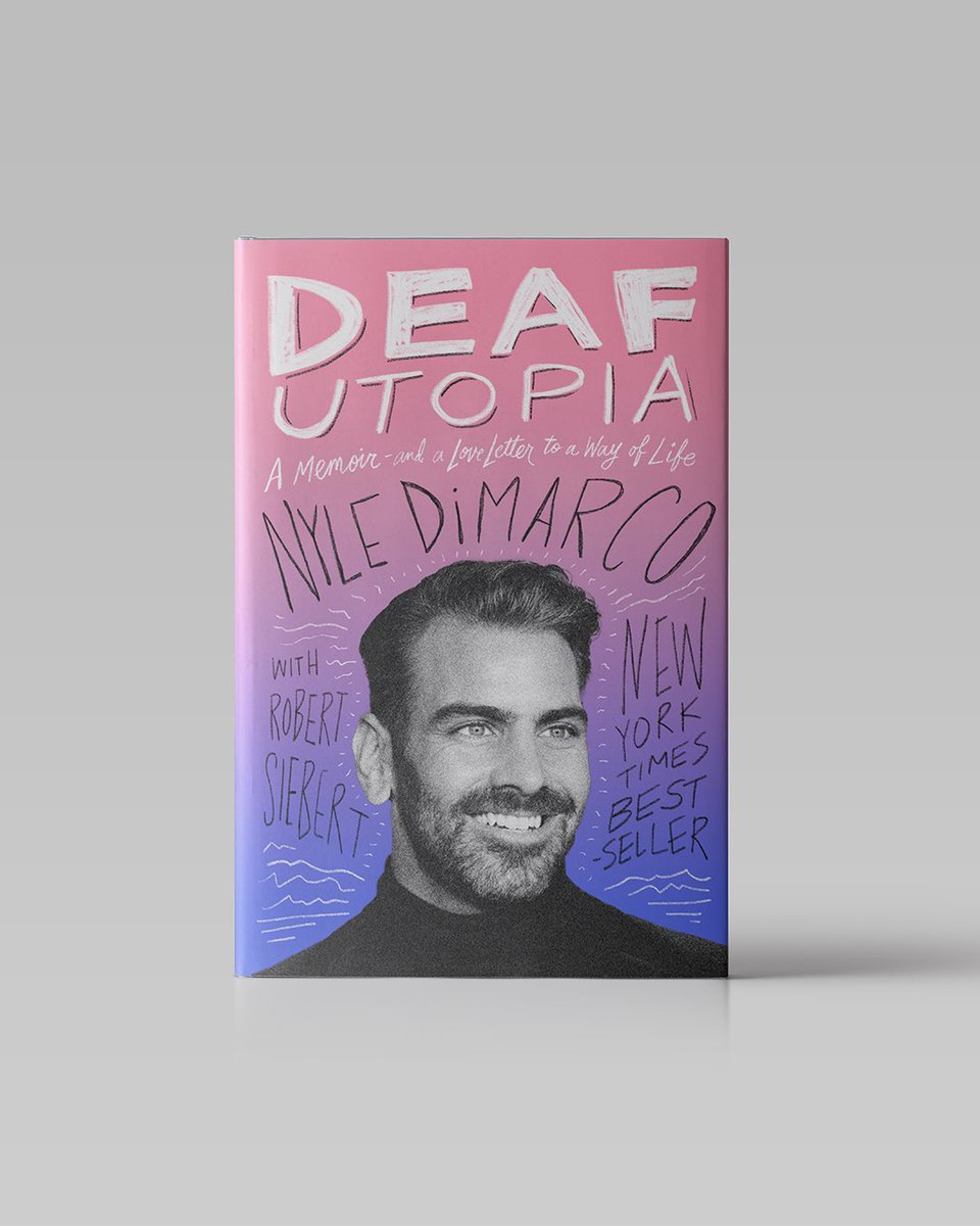 viettriet's tweet photo. If @NyleDiMarco had let me design the book cover for his 2023 memoir, #DeafUtopia. See all the design options: https://t.co/yx81AjZb5P https://t.co/7zIAq5RkkI