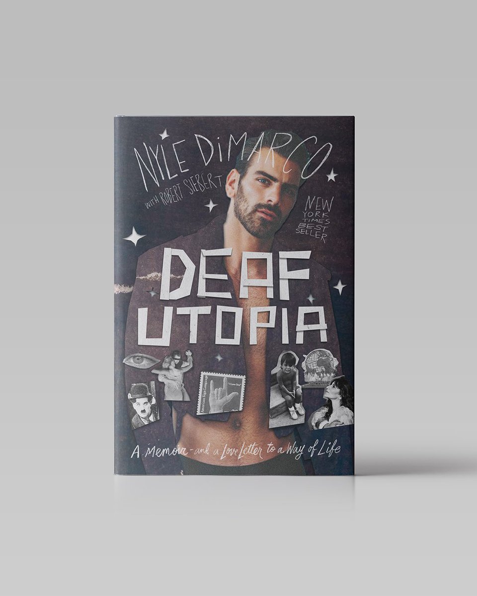 viettriet's tweet photo. If @NyleDiMarco had let me design the book cover for his 2023 memoir, #DeafUtopia. See all the design options: https://t.co/yx81AjZb5P https://t.co/7zIAq5RkkI