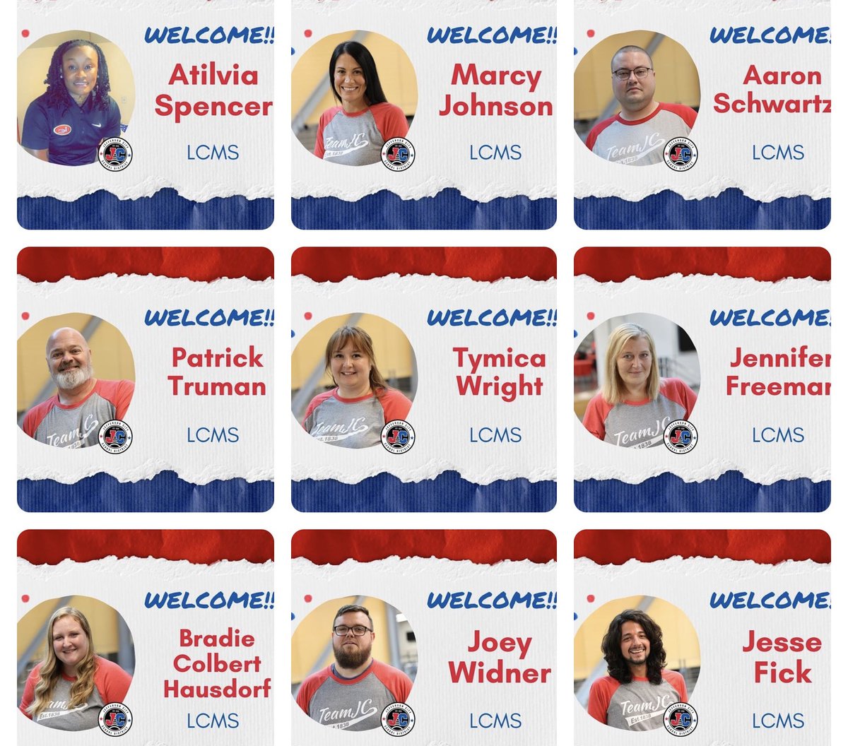 LCtrailblazers's tweet photo. We want to give a HUGE Trailblazer “Welcome” to our new staff! We are so excited for them to make our school their home. 🏡 https://t.co/VZ5SRIjzuo