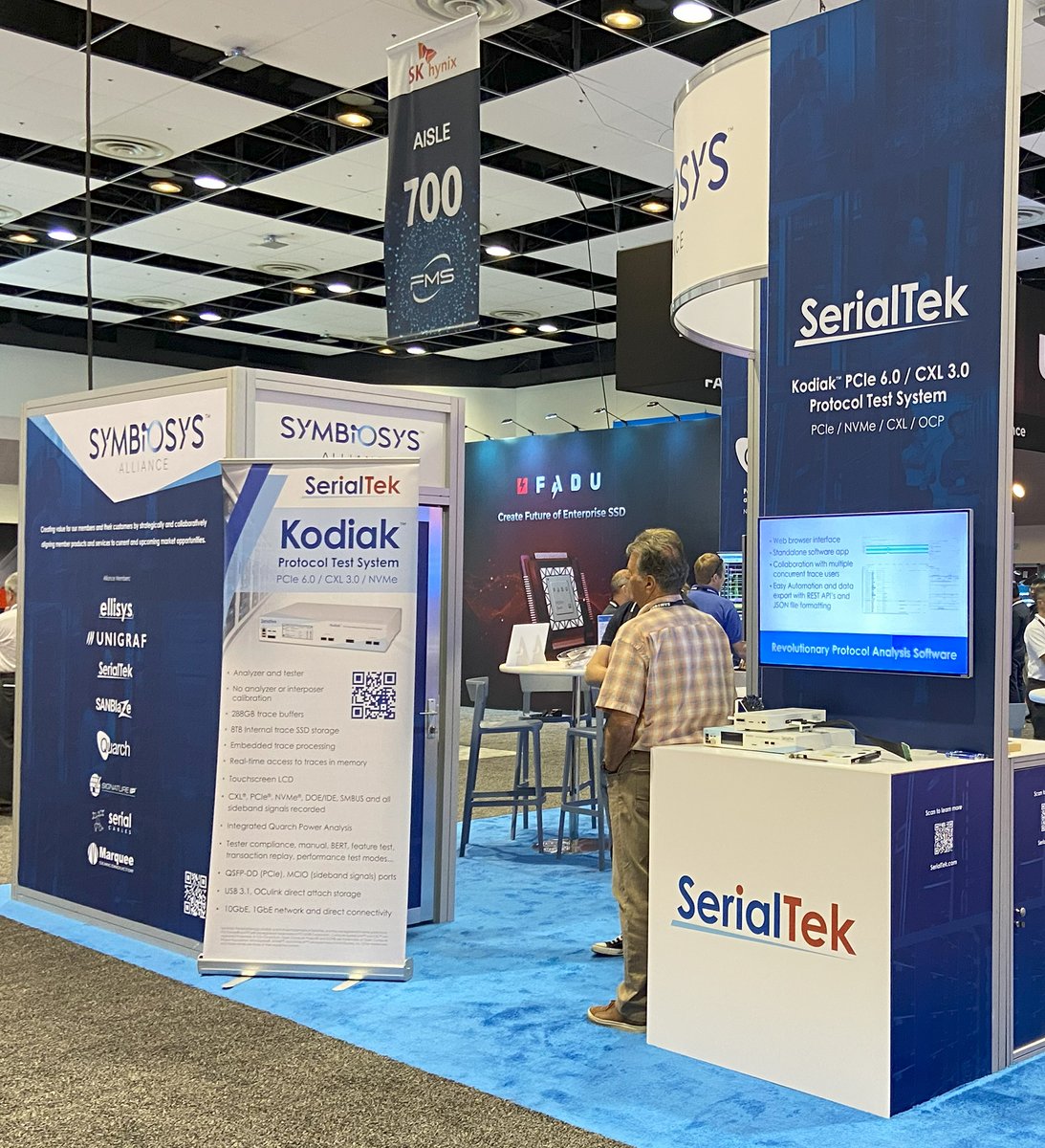 ICYMI: at Future of Memory and Storage (#FMS2024):
The latest Test &amp; Analysis Tools from <a href="/SANBLAZE_tech/">SANBlaze</a>, <a href="/Quarch/">Quarch Technology</a> and <a href="/SerialTek/">SerialTek</a> 
symbiosys.io/symbiosys-alli…