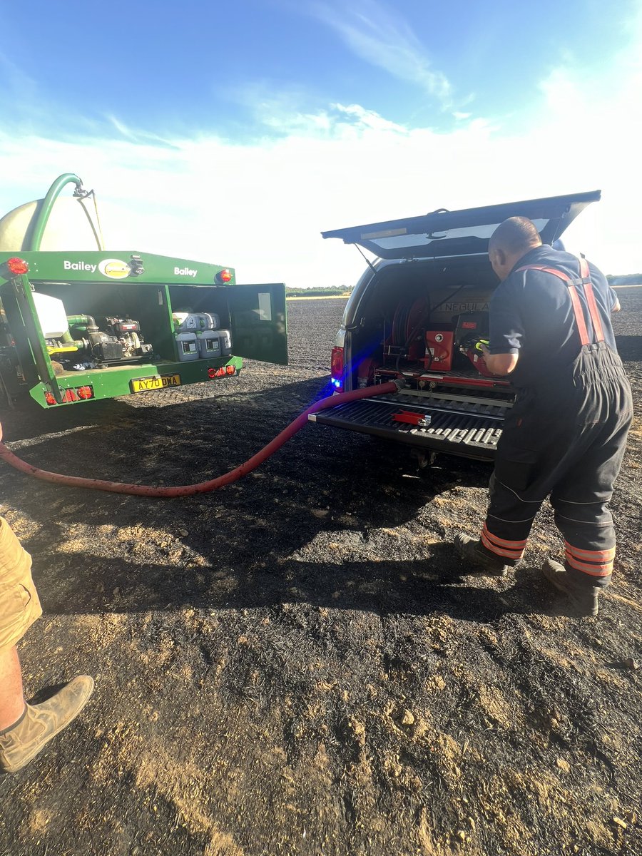 Busy afternoon helping keep the fire service topped up in the field , stubble fire on a neighbors block of land ,