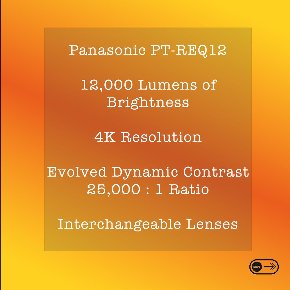 aventivegroup's tweet photo. Panasonic PT-REQ12 projectors available to hire. Please get in contact with us for a bespoke quote.
✉️: Hire@TheAventiveGroup.com
#panasonic #projector #ptreq12 #4k #4kvideo #theaventivegroup #tag #av #avtech #teamaventive https://t.co/TUGzyRItEc