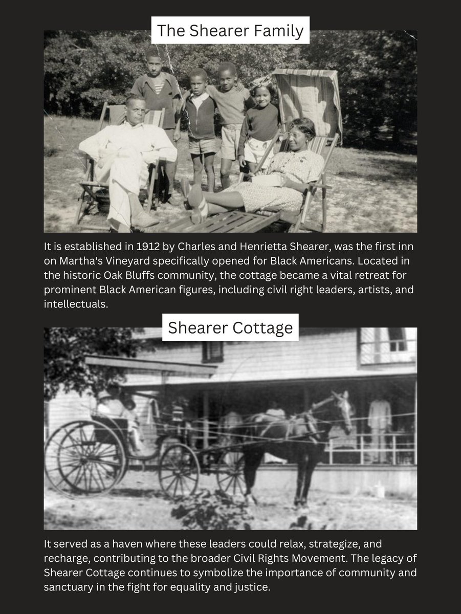 DelegateAngel's tweet photo. Founded in 1912, Shearer Cottage was Martha’s Vineyard’s first Black American inn and a retreat for leaders like Martin Luther King Jr. 🙌🏾✊🏾 Visiting recently, I felt deeply inspired by its rich history and enduring legacy.

#OakBluffs #History #BlackHistory @ThePoliticChic https://t.co/eWvBVaKs8n