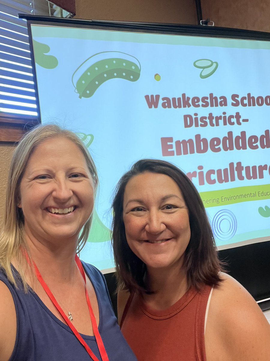 Shared some of our Embedded Agriculture program with <a href="/EricaYoss/">Erica Yoss</a>  at the WI Career Readiness Summit!