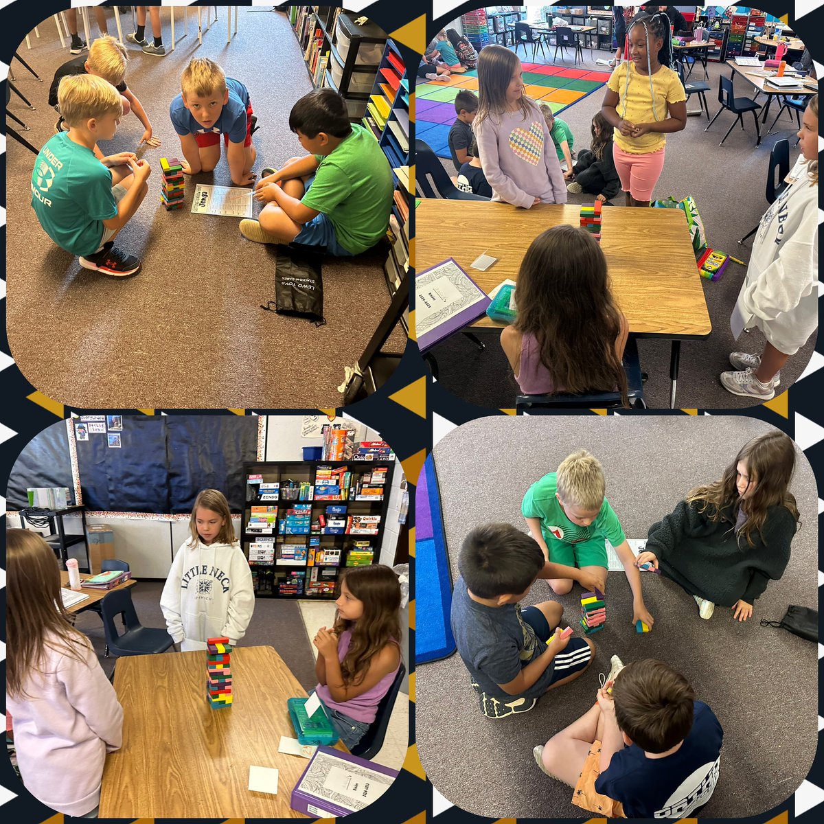 VaughanTarget's tweet photo. 3rd grade played a little get to know you Jenga on their first day of 🎯. #SOARon @VaughanRockets https://t.co/g3afRTfH1W