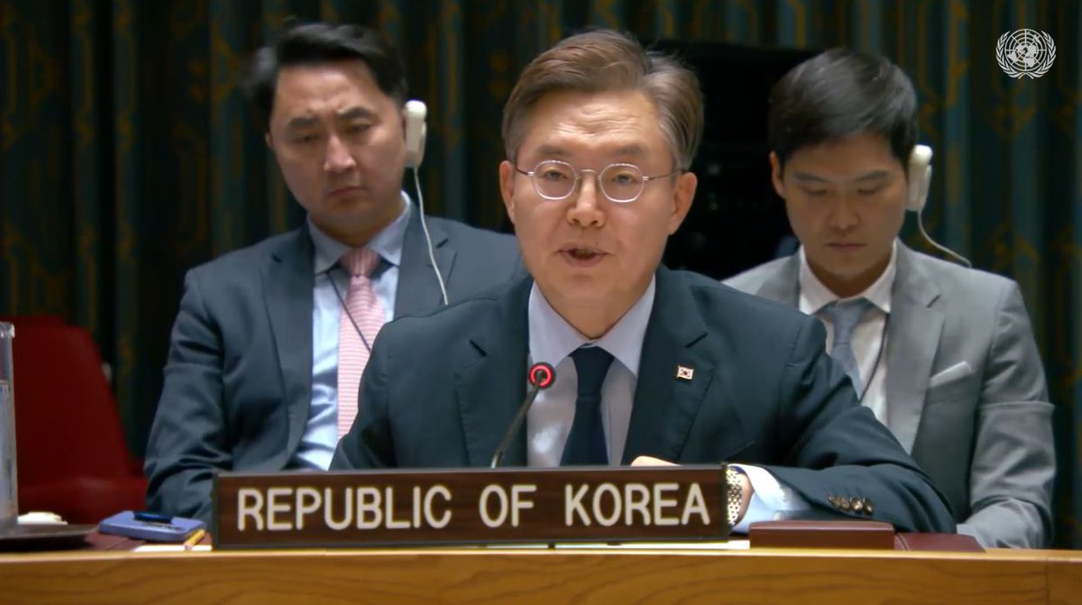 .<a href="/ROK_Mission/">Republic of Korea Mission to the UN🇰🇷🇺🇳</a> Amb Hwang: "This was #Israel's 8th bombing of a school sheltering civilians so far in August alone. We are all aware that civilian infrastructure should not be targeted, this is all the moreso when those schools are being used as shelters for desperate civilians who