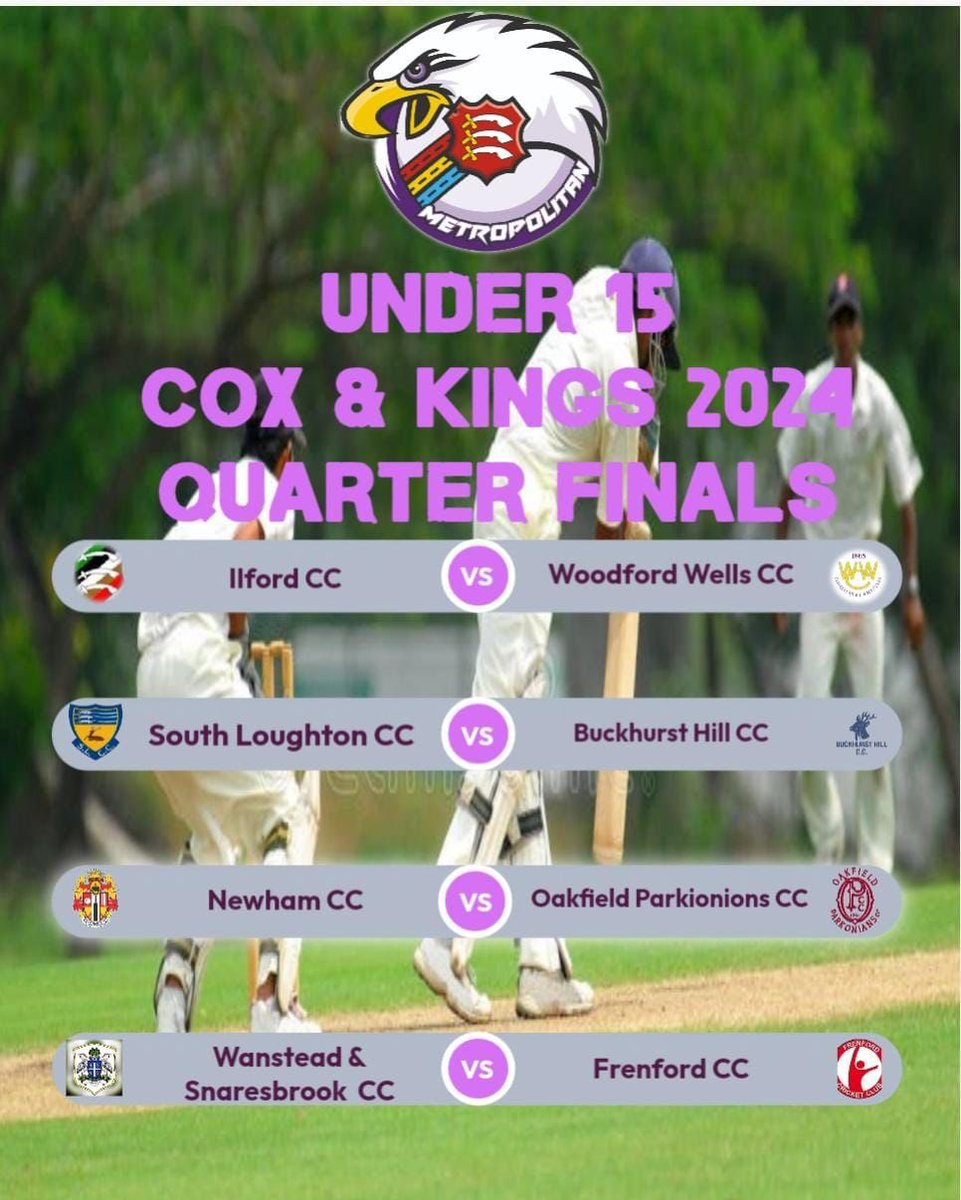 South Loughton CC (@southloughtoncc) on Twitter photo Good luck to our under-11, 13 and 15 teams all through to the knockout stages of Met Board competitions! Our u9s also made it through to their plate knockout but sadly lost their QF. How many will go all the way to finals day? <a href="/EssexCCB/">Essex Cricket in the Community</a> <a href="/MidEssexcricket/">T Rippon Mid-Essex Cricket League</a> Good luck to our under-11, 13 and 15 teams all through to the knockout stages of Met Board competitions! Our u9s also made it through to their plate knockout but sadly lost their QF. How many will go all the way to finals day? <a href="/EssexCCB/">Essex Cricket in the Community</a> <a href="/MidEssexcricket/">T Rippon Mid-Essex Cricket League</a>
