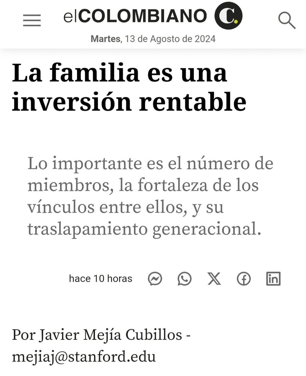 JavierMejiaC's tweet photo. La familia es esencial para la prosperidad de América Latina.

Lastimosamente, la defensa de ella suele basarse en los argumentos equivocados.

Sobre eso hablo en esta columna:

https://t.co/fEQPBv9aps https://t.co/UHg2AaPACS