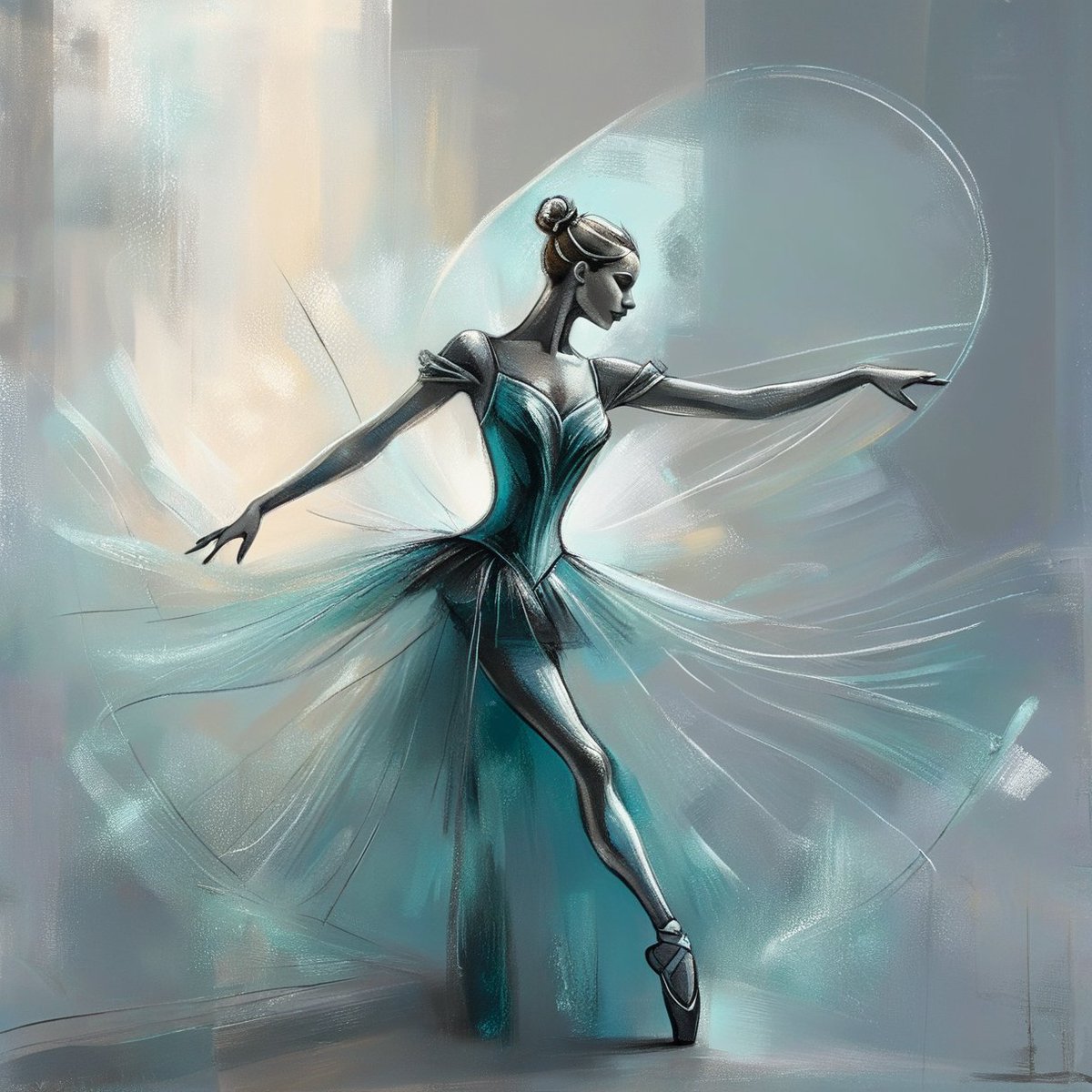 andy_corah's tweet photo. ๐ซLast nightโs experiment: a puppet-like ballerina motion brought to life through this design. Abstract surreal minimalism in warm ochre, and subtle teal glide across the canvas like a dancer in motion. ๐ญ๐
#AIart #art #ballerina #ArtInMotion #SurrealCreativity https://t.co/YN8r3v6HUL
