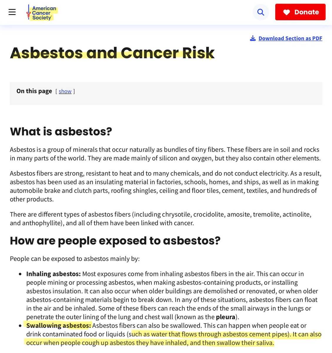 A troubling story from <a href="/ZacKayeTV/">Zac Kaye</a> about asbestos in water in Brockway, PA. The local borough claims it’s not an issue. The <a href="/EPA/">U.S. EPA</a> and the <a href="/AmericanCancer/">American Cancer Society</a> beg to differ. <a href="/WJACTV/">6 News</a> <a href="/ErinBrockovich/">Erin Brockovich</a> <a href="/JaieAvila/">Jaie Avila</a> <a href="/AustinGrabish/">Austin Grabish</a> <a href="/ElizabethMay/">Elizabeth May</a> <a href="/PreventCancerNw/">Prevent Cancer Now</a> 

wjactv.com/news/local/bro…
