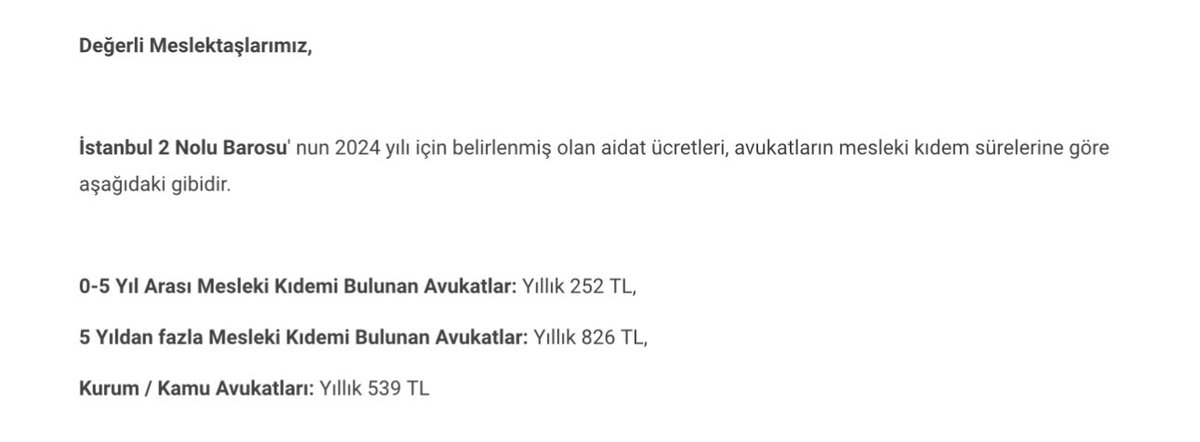 Reisin_Avukati's tweet photo. @havvadelii İst 2 nolu baroya gelin az ödeyin :) https://t.co/KV2VJK9x5a