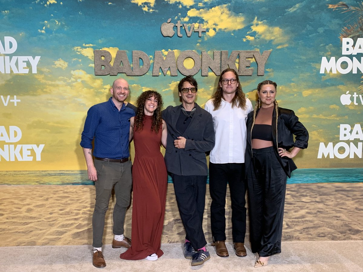 harmony_create's tweet photo. Check out Bad Monkey on Apple TV+ tomorrow (Aug 14) featuring the brilliant score of @jamiemsjackson &amp; @wazmusic! Music Editing by CHM's Richard Brown (@mesa.blanco) and the incredible work of the rest of the team! https://t.co/htcziAKwPq