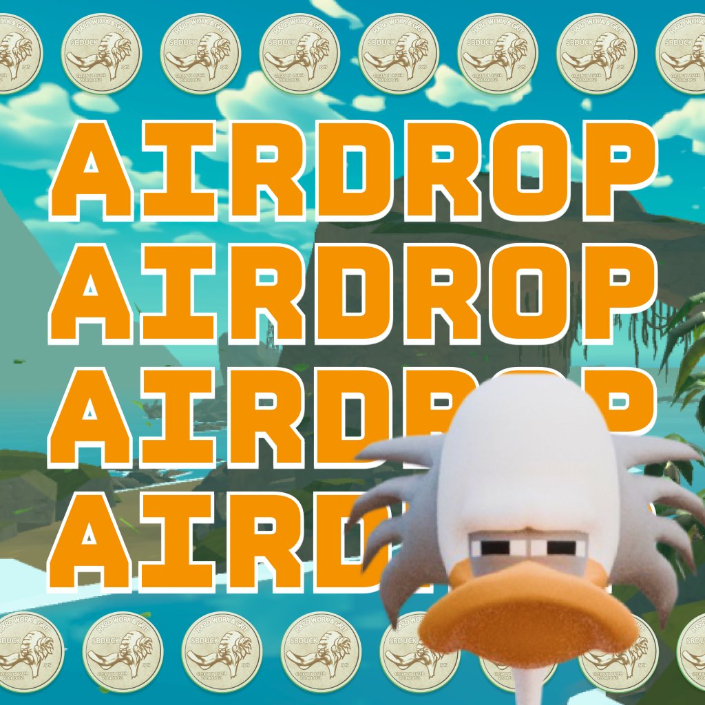 $BDUCK #airdrop open for 24 hours 🪂
Drop your #Solana $SOL address below 🏡
Like &amp; RT this tweet 🔁
Follow <a href="/bducksol/">Boomer Duck $BDUCK</a> &amp; <a href="/worldwar0x/">World War 0x — Solana's $WW3 FPS</a> 🔔
Every wallet gets 25,000 $BDUCK 🦆
Check your wallet in 24 hours 🧐