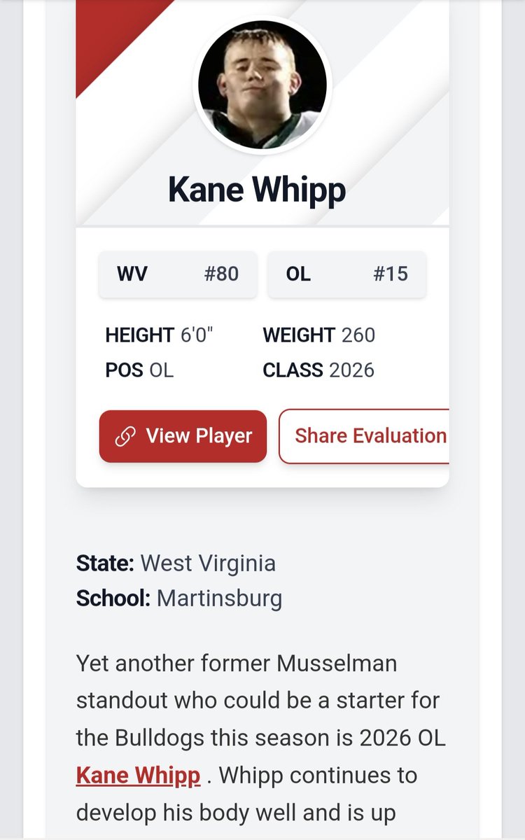 KaneWhipp's tweet image. Thank you for the write-up, @PrepRedzoneWV. I'm excited for a great #juniorseason. @coachdavewalker @Coach_CLynch @Jalepeno_13 @MburgFootball @RecruitMHSFB 
#OLine #offensiveguard #classof2026