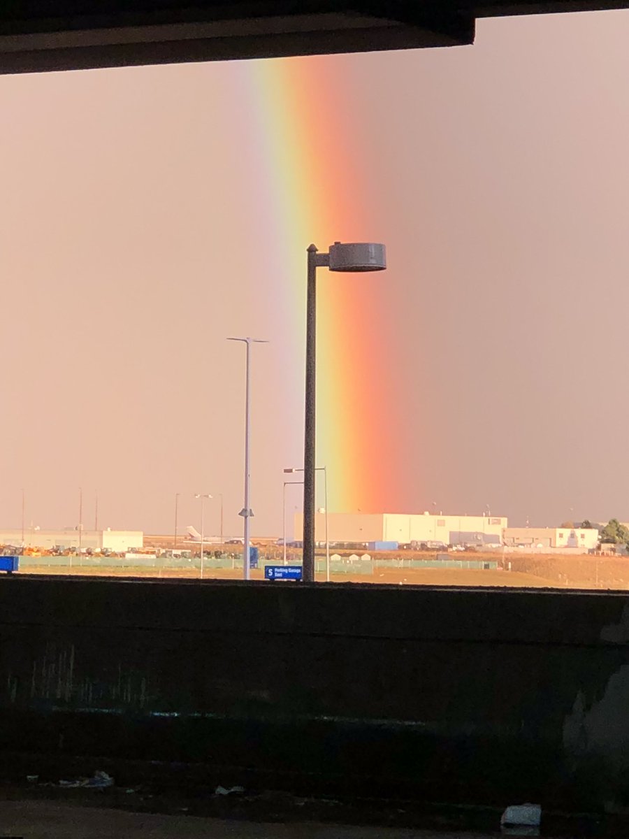 henrysglassart's tweet photo. Landed to the brightest rainbow I’ve ever seent https://t.co/j0dtnqJwwa