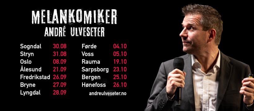 Siste mulighetene for å få med seg «Melankomiker»!

andreulveseter.no/shows/