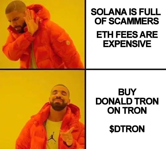 Donald__Tron's tweet photo. $DTRON #meme #TRON #DonaldTron #Trump https://t.co/du1HgKboVP