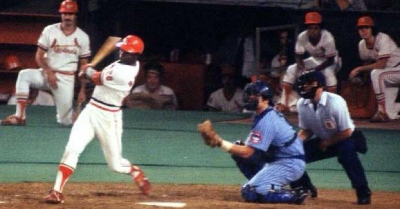 Baseball_OTD's tweet photo. 8/13/1979: On this date in 1979, left fielder Lou Brock collected his 3,000th career hit, a single off Dennis Lamp, as the St. Louis #Cardinals outlasted the Chicago #Cubs 3-2 at Busch Stadium. #MLB #OTD #BaseballOTD #ForTheLou https://t.co/6TeeOxxrDE