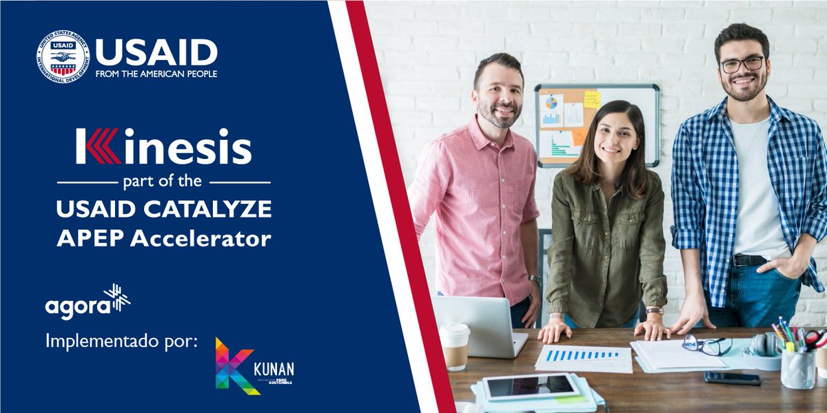 🚀 ¡Lanzamiento de Kinesis el 15 de agosto a las 11:00 am! 🚀 Aceleradora online ejecutada por Agora e implementada en Perú por Kunan. Impulsa el cambio colectivo en el ecosistema empresarial y social. 🌟

🔗 Conéctate aquí: bit.ly/kinesislanzami…

#EmprendimientoSocial