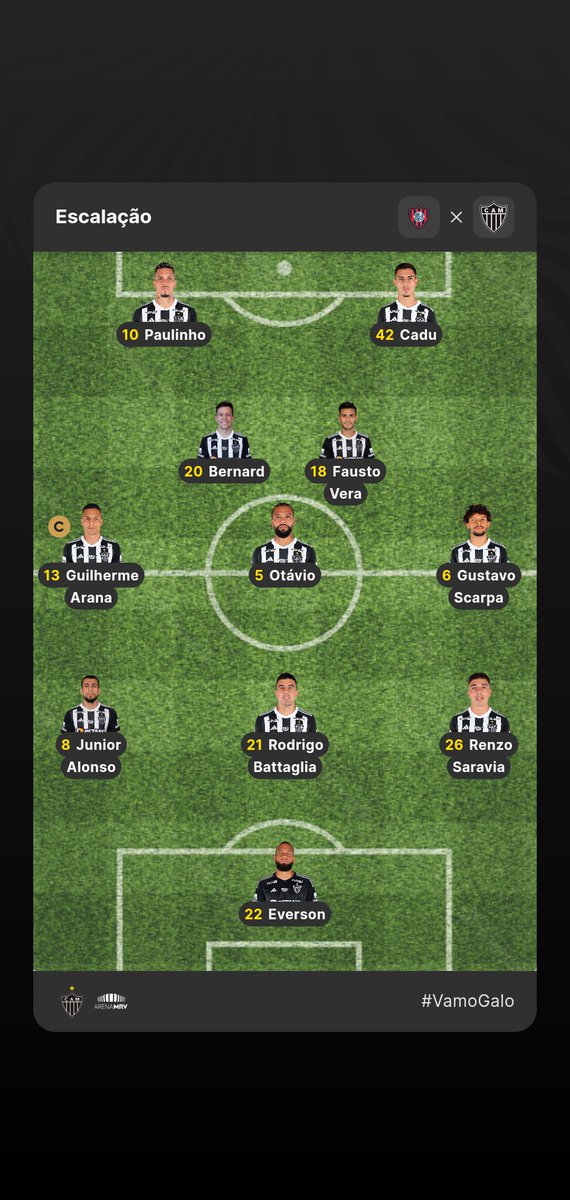 FabioBatistaF's tweet photo. Eu acho que o Galo vai assim hoje... https://t.co/4NIW9CjrBD