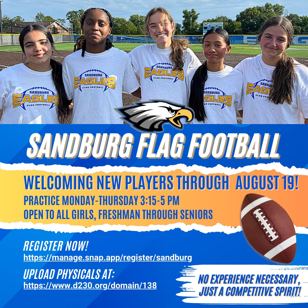 Be part of something special! ⁦<a href="/DSmithCSHS/">Derrick Smith</a>⁩ ⁦<a href="/csathboosters/">Carl Sandburg Athletic Booster Club</a>⁩ ⁦<a href="/SandburgHS/">Carl Sandburg H.S.</a>⁩ ⁦<a href="/EaglesAthletics/">Sandburg Athletics</a>⁩