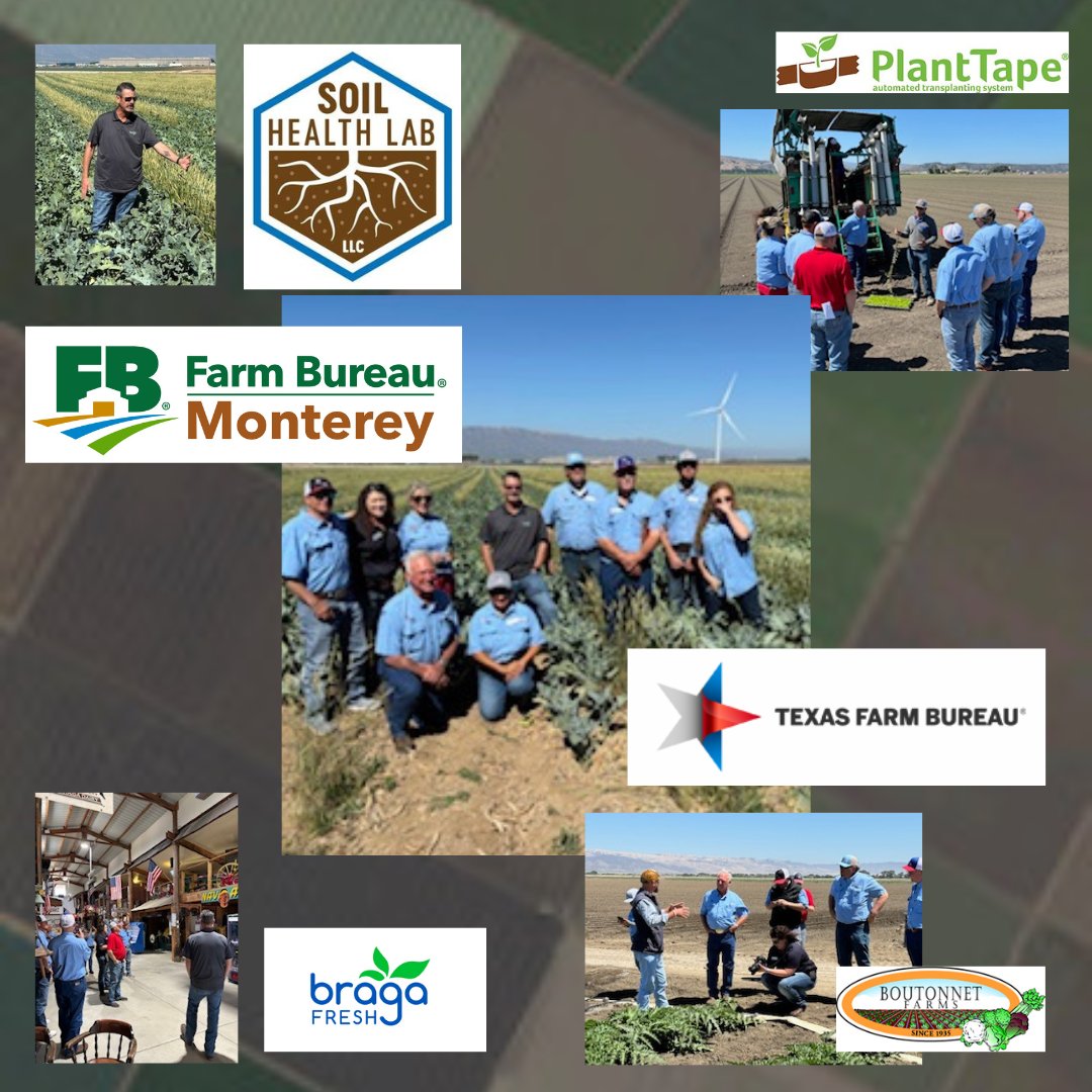 MontereyCFB's tweet image. Welcome Texas Farm Bureau! MCFB Executive Director Norm Groot hosted the @texasfarmbureau for a tour of the Salinas Valley!