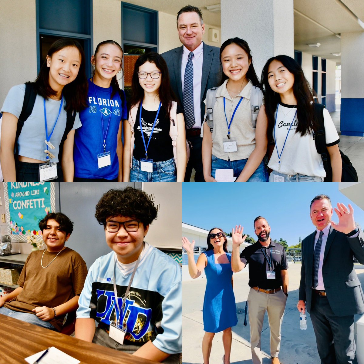 2024-2025 School Year Begins! We love seeing all the first day smiles! 🍎⭐️😀 #KidsFirst #WVUSDProud #firstdayofschool <a href="/SMSChallengers/">SuzanneMiddleSchool</a> <a href="/SPMiddleSchool/">South Pointe Middle School</a> <a href="/EvergreenWVUSD/">Evergreen Eagles</a> <a href="/westhoffschool/">Westhoff Wranglers</a>