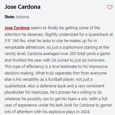 Jose A Cardona Jr (@josecardona2026) on Twitter photo “Versatility as a football player.” Thank you <a href="/thehonestupdate/">Hunter Tierney</a>
<a href="/LetItSpinQB/">Let It Spin QB</a> <a href="/CoachBauer70/">Andrew Bauer</a> <a href="/TevinRutherford/">Tevin Rutherford</a>
#MaricopaFootball #MHSRamNation “Versatility as a football player.” Thank you <a href="/thehonestupdate/">Hunter Tierney</a>
<a href="/LetItSpinQB/">Let It Spin QB</a> <a href="/CoachBauer70/">Andrew Bauer</a> <a href="/TevinRutherford/">Tevin Rutherford</a>
#MaricopaFootball #MHSRamNation