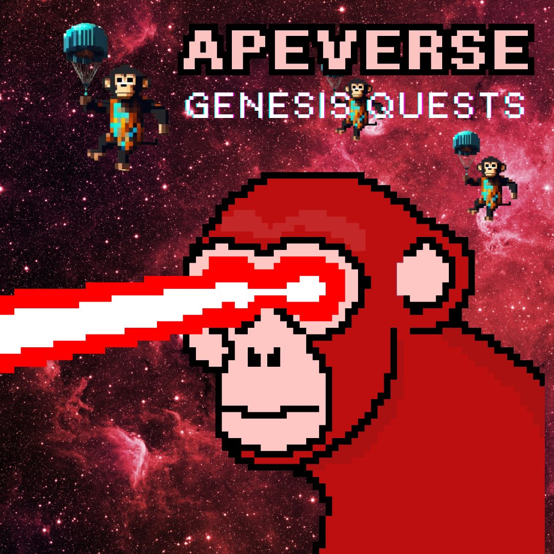 Tribe! The Genesis Quests has begun

Swing into action and build your dominance, stack up $APEDOM 🍌ahead of the awakening 🌑

🦧🎈 Complete community quests for free airdrop points: t.me/Apeverse_Quest…
🌱Earn more from referrals and challenges 

#Apeverse #Solana #Airdrop