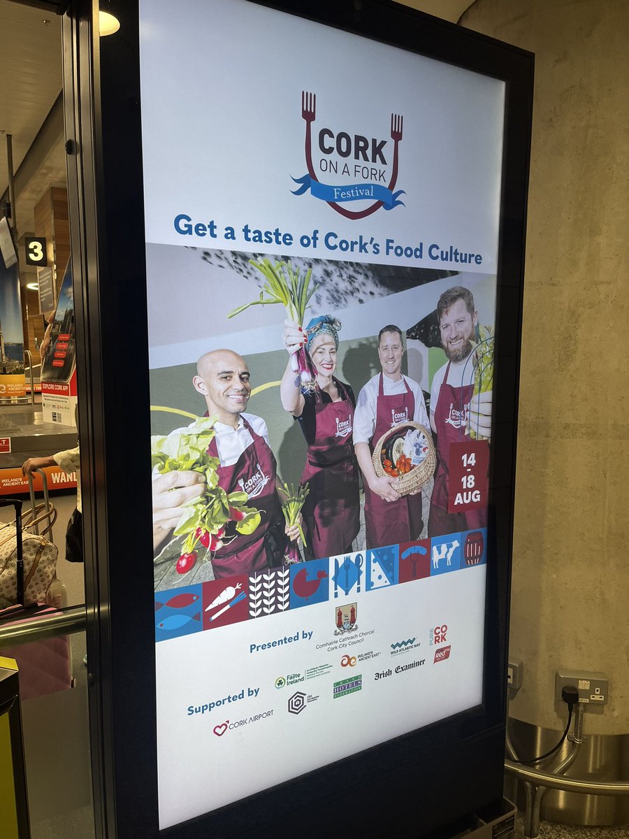Just landed on a late flight back to <a href="/CorkAirport/">Cork Airport</a> and the best sight to see in arrivals our wonderful <a href="/alexpetit2005/">Alex Petit</a> ready to showcase all things <a href="/TrigonHotels/">Trigon Hotels</a> and Cork at this weeks <a href="/corkonaforkfest/">CorkOnAForkFest</a> <a href="/CBA_cork/">CBA Cork</a> <a href="/corkcitycouncil/">Cork City Council</a> <a href="/Failte_Ireland/">Fáilte Ireland</a> #purecork #supportlocal
