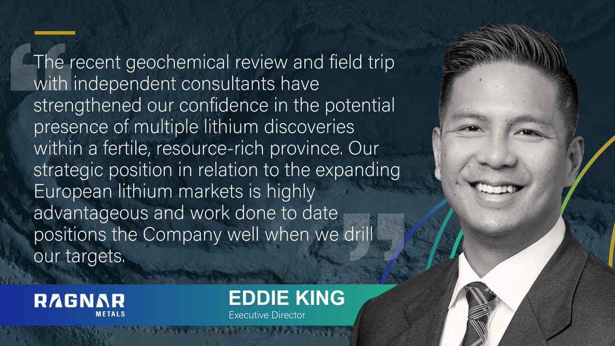 RagnarMetals's tweet photo. @RagnarMetals #ASXNews

#RAG geologists' recent field trip with independent specialist, OMNI GeoX, identifies 3 exciting drill-ready targets at #Orrvik #lithium project

Drilling approvals have been granted with a drilling program being developed

$RAG 🔗 https://t.co/IkxU9yCySX https://t.co/qqc6YTVNTY
