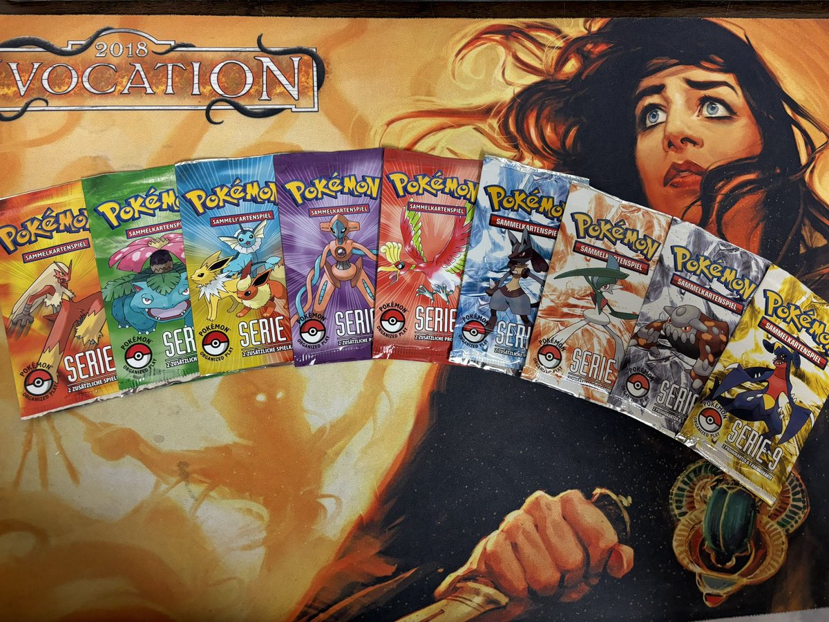 ShawnDTCG's tweet image. Shoutout to @VietDuc92 for gifting me some vintage German pokemon packs. We talked for the literal first time at the most recent FaB pro tour during the player meeting and I told him about my collection and he saw fit to send me these. Unreal, still can’t believe it. He’s the 🐐