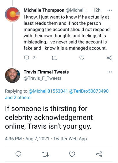 Odyne_LaFee's tweet photo. @Travis_F_Tweets
#HotelCalifornia #Diddy #Jlo #PaidEntertainment #CryBaby #OnlineStalker #Keistered #FimmelsFakeFanAccount
Did you enjoy playing with your fans while you were able to?
I told you I'd shut down your lure & drag operation - one way or another.
But we get it... you're trapped in the system...