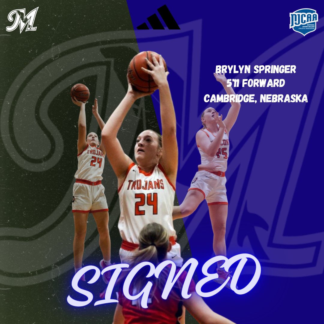 We are excited to announce the signing of 5'11 Brylyn Springer from Cambridge, Nebraska!