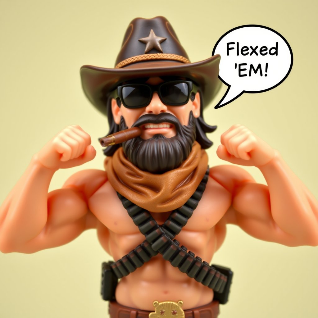 New Trader Joel limited edition shirtless version concept art LOL. Kidding, but just having fun with Flux. #7daystodie