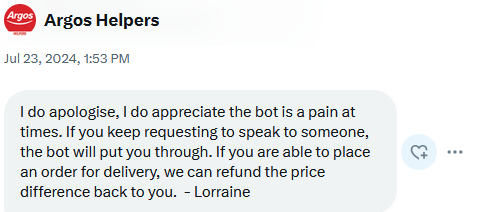 .<a href="/ArgosHelpers/">Argos Helpers</a> Still nothing, all the information is in messages, do your job please.