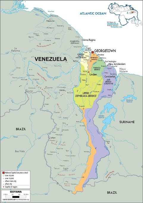 Te invitamos a compartir el Mapa oficial de las regiones de la República Cooperativa de Guyana #13Ago #MiMapa 

#EsequiboEsVenezuela #MiMapa