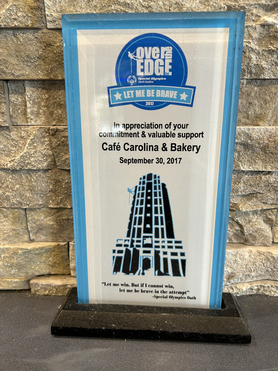 Looks what I found when visiting <a href="/cafecarolina1/">Cafe Carolina</a> this morning. <a href="/SONorthCarolina/">Special Olympics North Carolina</a> <a href="/overtheedge/">Over The Edge</a>