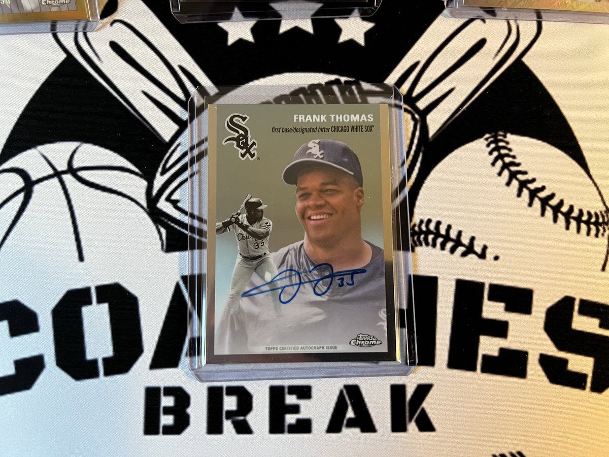 Break 4 Chrome Anniversary had some 🔥🔥 tonight! 

Frank Thomas Auto was card of the night!