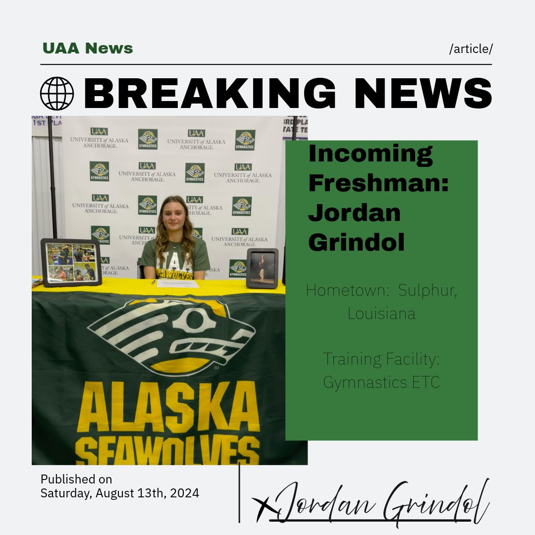 GymnasticsUaa's tweet image. 🌐BREAKING NEWS 🌐 part 1

We are thrilled to announce our newest Seawolves 💚💛
Please join us in welcoming Hannah Boyd, Kacey Pratley, Verena Wong, and Jordan Grindol
#goseawolves #newestaddition #seawolffam