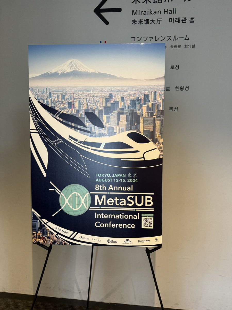 ankimo20241324's tweet photo. MetaSUB2024(国際会議)に参加してます!
刺激的でとても楽しい🤩
I'm attending the Metasub Conference 2024! Very exciting and fun!
#MetaSUB24
#metaSUB https://t.co/5lYNfrnGKU