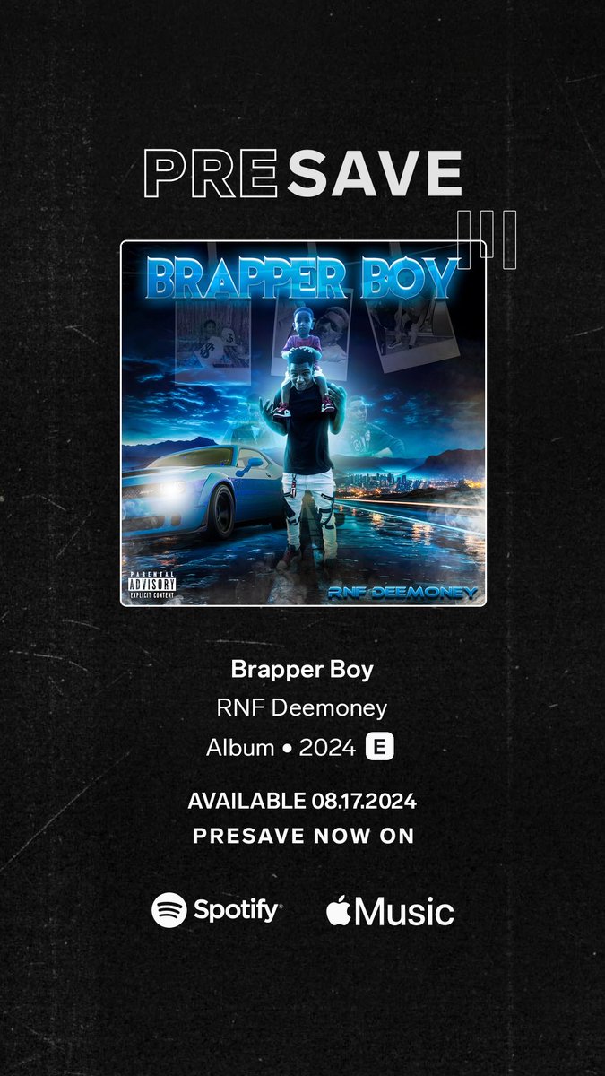 RNF43V3R's tweet photo. RNF Deemoney - Brapper Boy 
Dropping this weekend.. be on the lookout 👀 #BrapperBoy #RNF #43 #ABC #5 #independentartist  https://t.co/6NVUiWdyVn https://t.co/yh1V6t6jsg