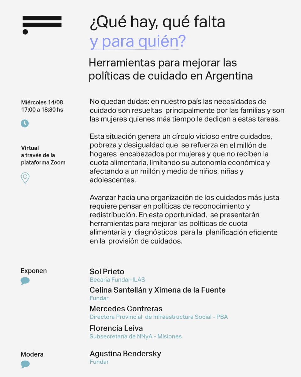 holasolprieto's tweet photo. 📊💜 CUOTA ALIMENTARIA Y CUIDADOS

Mañana presento los hallazgos y recomendaciones más importantes sobre cumplimiento de la cuota alimentaria en Argentina y análisis comparado de otros países. https://t.co/zZPLoo0rDf