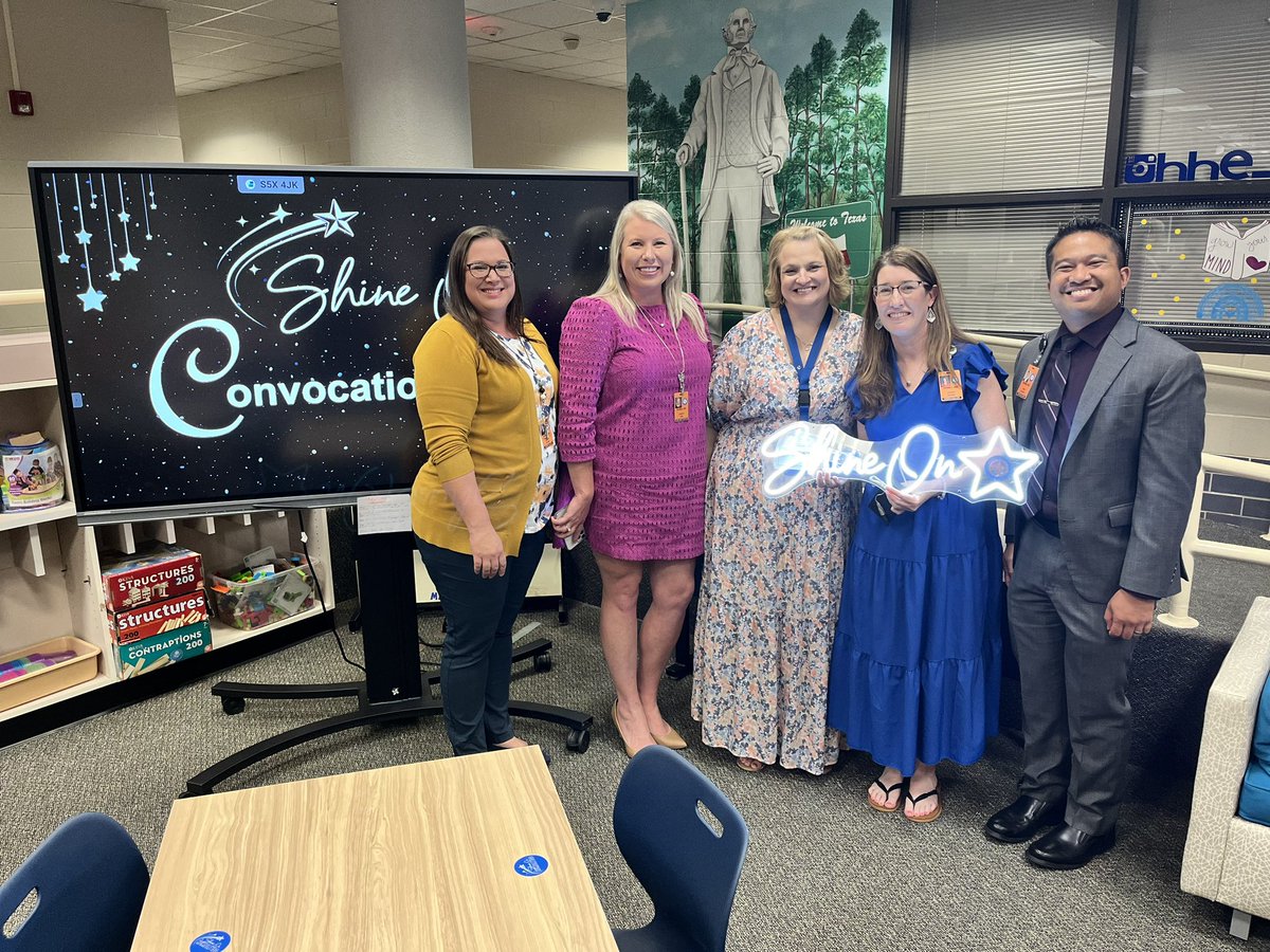 Shine on <a href="/HumbleISD_HHE/">Hidden Hollow Elementary</a> So much FUN celebrating Convocation with this AMAZING team of educators!!! <a href="/MrsWilkes_HHE/">Natalie Wilkes</a> <a href="/HumbleISD/">Humble ISD</a>